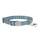 Blue grid-1.0x30CM round cat buckle