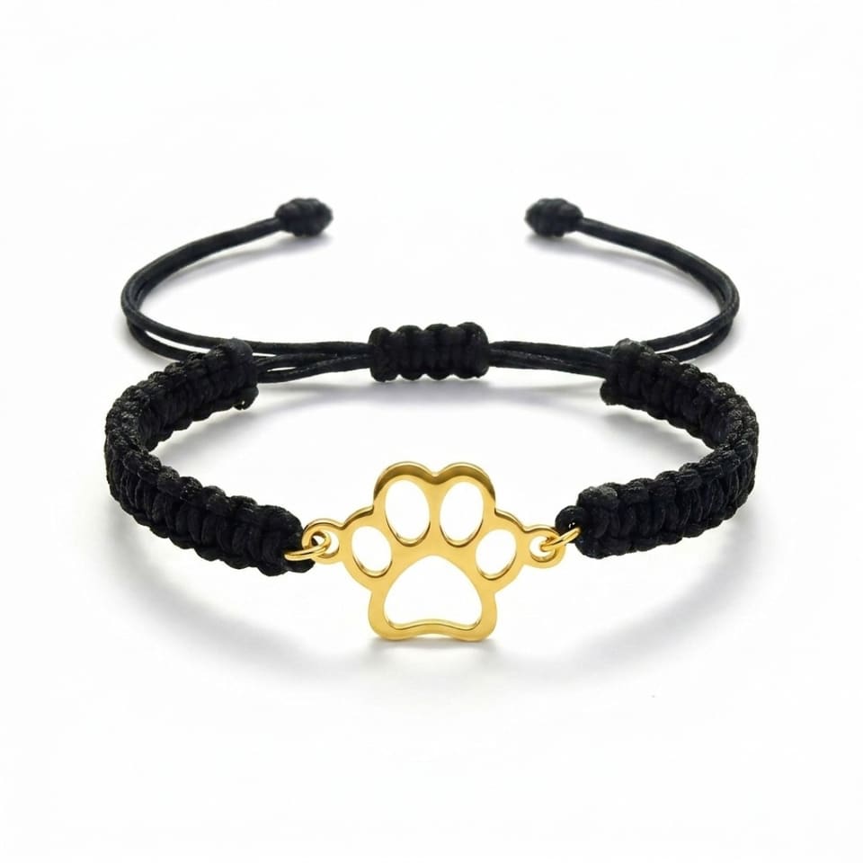 Guardian Paw Bracelet — Black/Gold